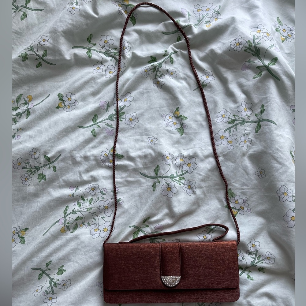 Brown Crossbody Clutch